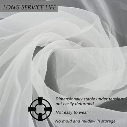 INTBUYING 3 Yards 160 Mesh 50"(1.27m) Width Silk Screen Printing 3 Yards 160 mesh(64T)