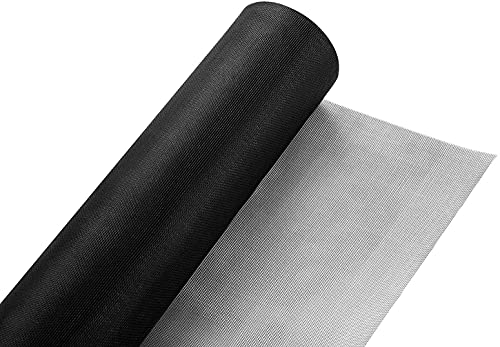 Fiberglass Window Screen Roll 72" x 100' Continuous Roll UV Protection Install and Repair Door and Window Screen(72" x 100', Black) - color: Black, size: 72" x 100'