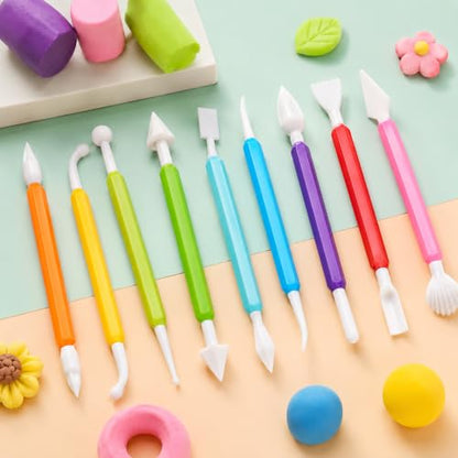 18 PCS Modeling Clay Tools, Double-Ended Air Dry Clay Sculpting Tools Polymer Clays Tool Kit for Beginners Professional Modeling Shaping Dotting Carving Pottery DIY Craft Projects