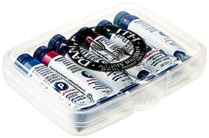 Daniel Smith Watercolor, 5ml Tubes, Mineral Mixing Set with 6 Primatek Watercolor Tubes, 1oz Watercolor Ground, Mixing Guide, Plastic Case (Total 9 Pieces) 285610103