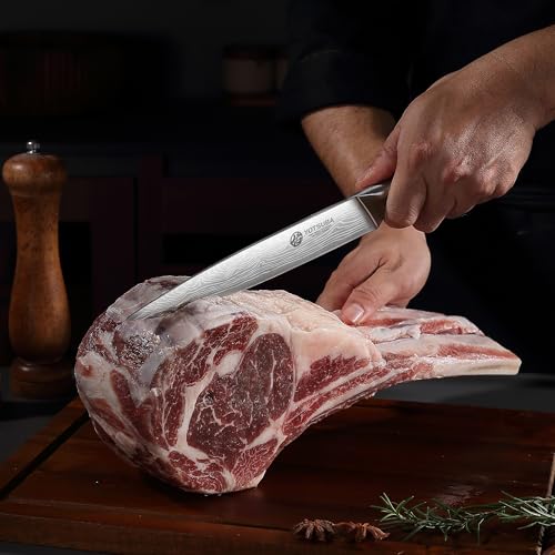 YOTSUBA Japanese Carving Knife and Fork Set with Ergonomic Rosewood Handle - style: 2pcs carving set