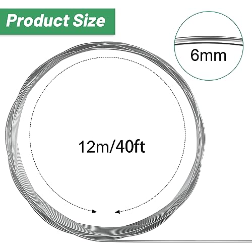 Pelopy Aluminum Armature Wire Bendable Sculpting, Silver, 1/4 Inch,40 Ft - size: 1/4 Inch,40 ft