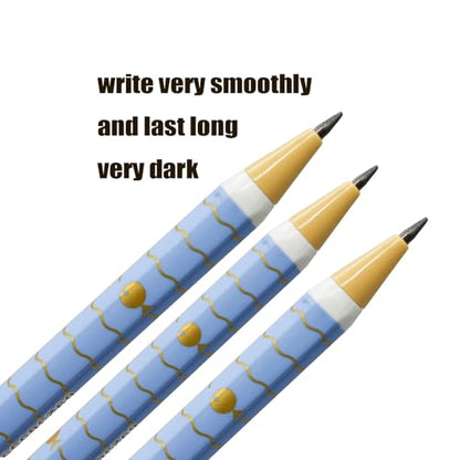 12 Pack 2.0mm Cute Mechanical Pencils with 12 Extra 2B Refill Leads