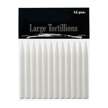 Creative Mark Blending Tortillions - Soft Paper Felts, Traditional Blenders Easily Sharpened or Sanded - [Set of 12 - Large] - size: Large - 12 Pack