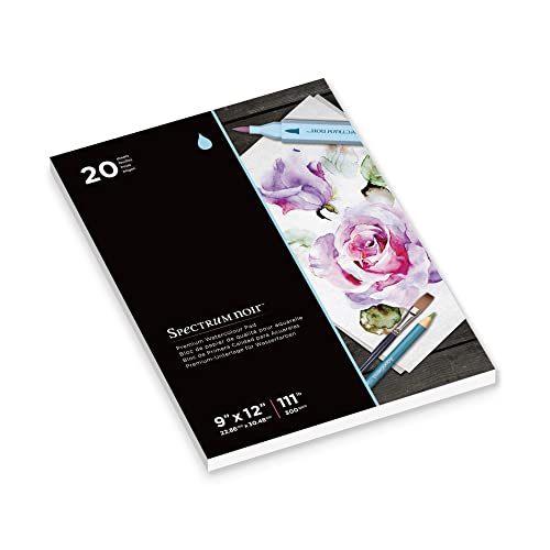 Spectrum Noir Premium Watercolour Pad-30 Sheets, White - style: Watercolour Paper Pad