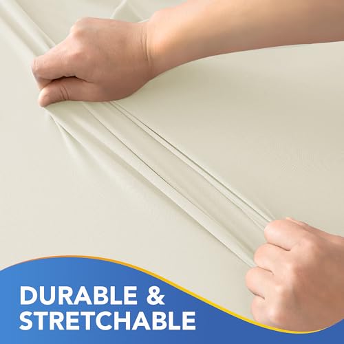 Card Table Covers Square Fitted Elastic Table Cloth-2 Pack Cream 36x36 Inch | Spandex Stretch Windproof Washable Folding Card Tablecloths-Small Topper Outdoor Camping Dining Patio Kitchen Banquet Party - color: Cream, size: 36'' x 36'' | 2 Pack
