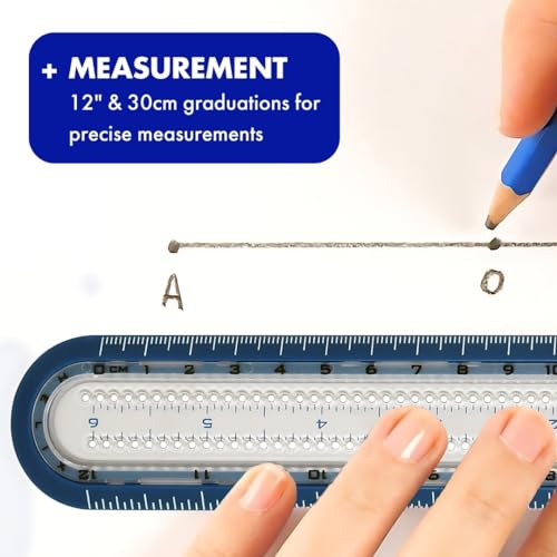 Helix - Circle Ruler - Assorted Colors - 12-inch