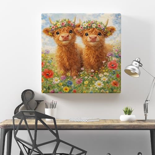 5D Diamond Painting Kits For Beginners Diamond Art Cow Diamond Art Kit 14X14 Inch DIY Diamond Painting Kits For Adults Diamond Art Set - color: FYZZ-142