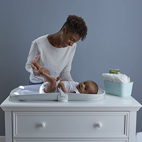 Contours Glow Motion Sensing Light Up Waterproof Wipeable Baby Diaper Changing Pad for Dresser or Table, Adjustable Brightness for Nighttime Change, Easy to Clean Surface, Soft & Comfortable Foam - style: Changing Pad