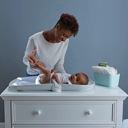 Contours Glow Motion Sensing Light Up Waterproof Wipeable Baby Diaper Changing Pad for Dresser or Table, Adjustable Brightness for Nighttime Change, Easy to Clean Surface, Soft & Comfortable Foam - style: Changing Pad