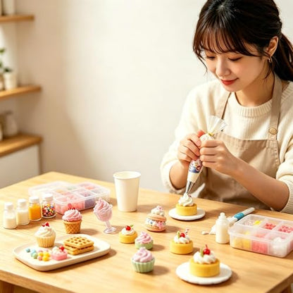 BoFUN Make Mini Dessert Craft Kit for Teens &Adults with Display Frame