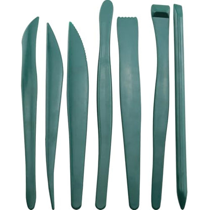 ZCZQC 1Set Clay Modeling Tool Set Plastic Sculpting Knife Wax Carving and Pottery Finishing Tools Green for Fine Carving, Pottery Art Tools