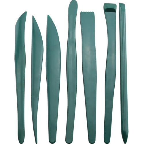 ZCZQC 1Set Clay Modeling Tool Set Plastic Sculpting Knife Wax Carving and Pottery Finishing Tools Green for Fine Carving, Pottery Art Tools