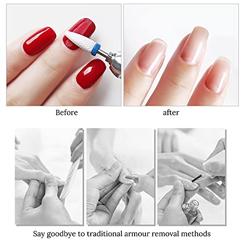 Ceramic Nail Drill Bits 10Pcs- 3/32 Drill Bits Set for Acrylic Gel Nails Professional Cuticle Remover Crystal Nail Extension Nail Removal - size: 10 Count (Pack of 1)