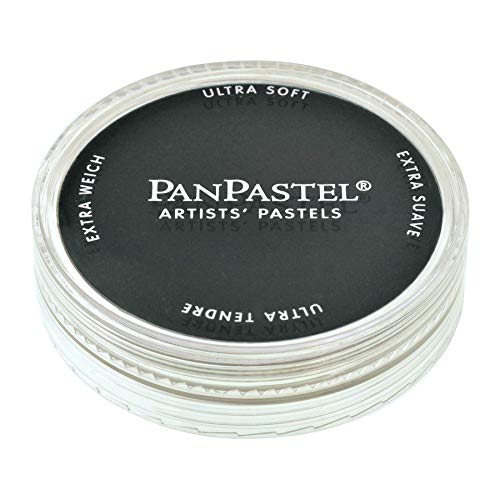 PanPastel Artist Pastels by GOLDEN, Black, 2.44” / 62mm Pan Diameter, Professional Artist Pastels, Unique Pan Format (cake-like) - color: Black, size: 1 Count (Pack of 1)