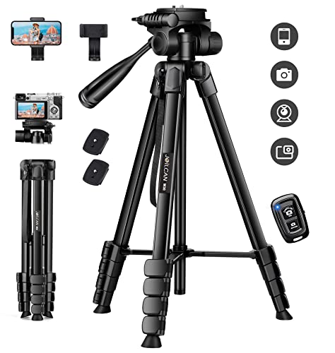 JOILCAN Phone Tripod, 68" Tripod for Phone Stand Video Recording Photos - color: Dark, size: 68 Inch