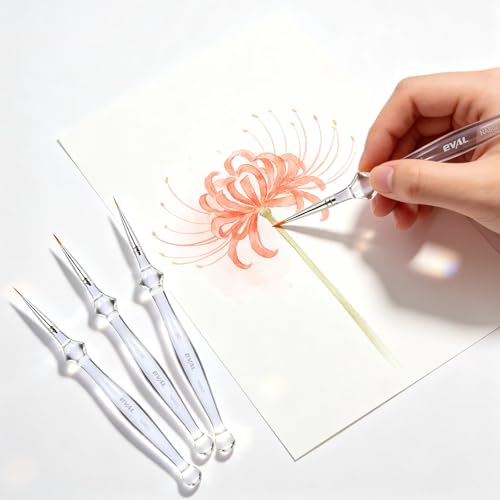 5PCS Detail Paint Brushes Set for Acrylic Oil Watercolor Gouache | Miniature Brushes for Fine Detailing & Art Painting, Mini Painting Brush For Models Paint by Number Figurine