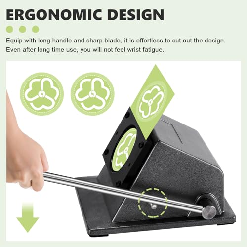 1.732" Button Paper Cutter Graphic Punch Die Cutter for 1.732" Buttons, 2.126" Circle Cutter Round Paper Cutter - size: for 44mm Buttons