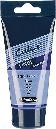 Schmincke College Linol, lino printing set 8 x 75 ml, 84 708 097 | artist's lino printing inks in study quality, uniform print - size: 8 x 75 ml