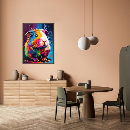 Guinea Pig Diamond Art Kits for Adults, Animals 5D Diamond Painting Kits - color: CM038