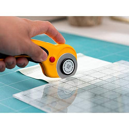 OLFA 45mm Ergonomic Squeeze-Handle Rotary Cutter (RTY-2/DX) - Auto-Retract