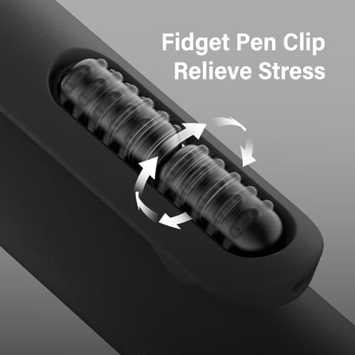 0.7mm Gel Pens Black Ink, 8 Pack Retractable Pens with Fidget Clip - color: Black -8Pcs Black Ink