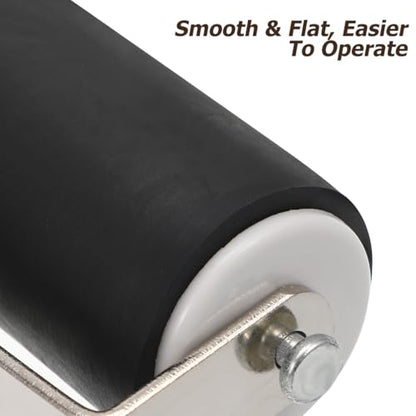 Ciieeo 2pcs Rubber Printmaking Roller Ink Roller Tool for Block Printing Stamping Scrapbooking Wallpaper and Glue Spreading 5.82 X 4.80 X 1.37 in