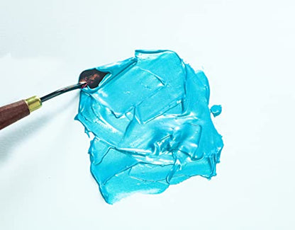 PEBEO Studio Acrylics High Viscosity, Fine Acrylic, 250 ml - Iridescent Blue Green, (169357), 8.45 Fl Oz (Pack of 1) - color: Iridescent Blue Green, size: 8.45 Fl Oz (Pack of 1)