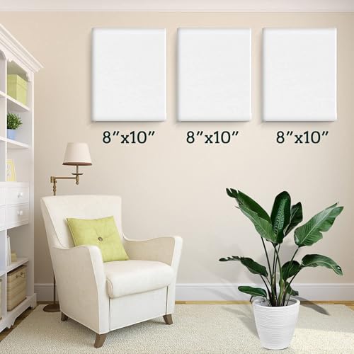 20 Pack Canvases for Painting with 8x10, Painting Canvas for Oil & Acrylic Paint. - size: 8x10in-20Pack