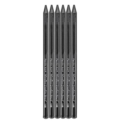 Pacific Arc Woodless Graphite Pencil 6 Pack Set, 10B, for Sketching, Drawing, Coloring and Art - color: 10B