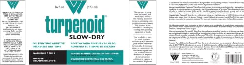 Weber Turpenoid Slow-Dry Oil Painting Additive, 16 fl. oz./473ml Bottle, Clear, 1 Each (1636) - size: 4 Fl Oz (Pack of 1)