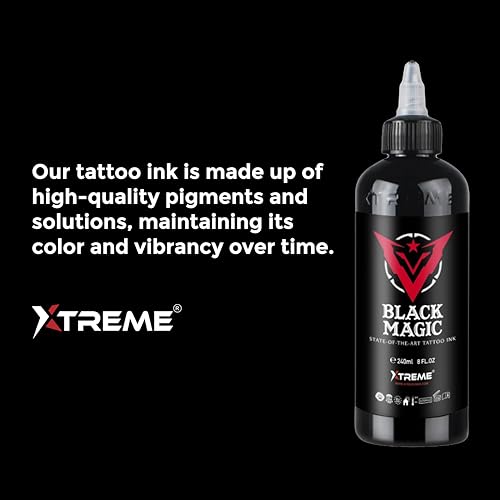 Xtreme Tattoo Ink Wetting Solution, Ultimate Solution to Keep Inks Fresh and Vibrant, Sterile, Vegan, Water-Based, Acrylic-Free (4 oz)