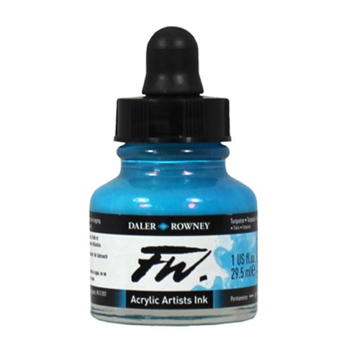 Daler-Rowney FW Acrylic Artists Ink, 1 oz, Purple Lake (160029437) - color: Purple Lake