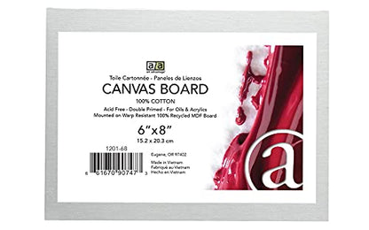 Art Advantage Canvas Board Recycled MDF 6x8 - size: 6-inch x 8-inch Board