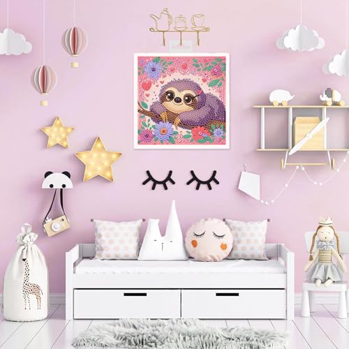 6 Pack Diamond Art Kits for Kids Teens, Diamond Painting for Kids 6X6 Inch | Cartoon Animals Diamond Painting Kit for Kids Beginners, Gem Art Easy DIY Kids' Mosaic Kits Jewel Art Girls Boys Dots Crafts - color: DPKK-3