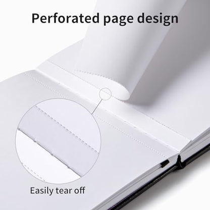 Sketchbook for Drawing, 120 Pages Sketch Book, 122LB/180GSM Thick Paper - color: Back, size: Medium (8×8INCH)