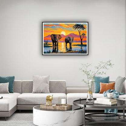 hill froeistung Landscape Scenery Diamond Art Painting Kits for Adults - color: HF-A072