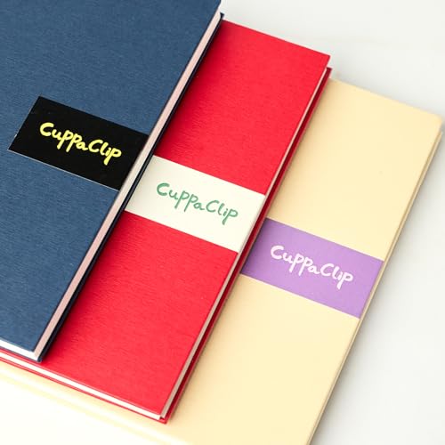 CuppaClip Watercolor Paper 9"x8.5" 300GSM 140LB Spiral Bound Cotton Water Color Pad Cold Press Inner Pocket Art Supplies (Red) - color: Red