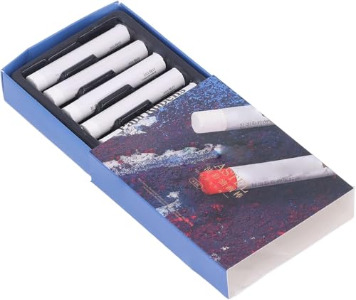 Zerodis White Oil Pastels Set,6 Pcs Unique Texture Soft Artist White Oil Pastels Dry Pastels Set Painting Art Supplies for Professional Drawing Art