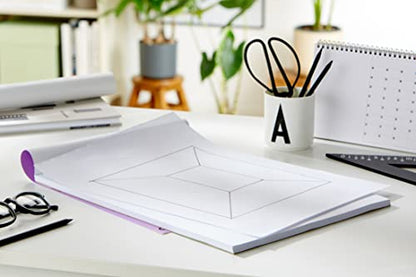 CANSON XL Marker 70gsm A3 Paper Very Smooth 100 Extra White Sheets | Pad Glued Short Side, For Professional Artists, Students & Illustrators