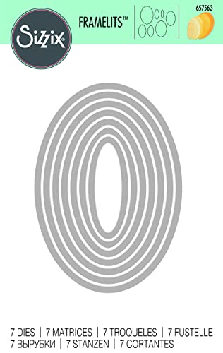 Sizzix Framelits Die Set 7/PK - Ovals - style: Ovals