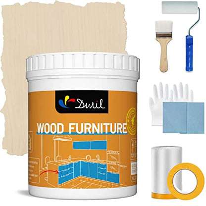 DWIL Acrylic Wood Paint for Furniture - Semi-Gloss Paint Suitable for Wood Surface Renovation, Water-Based All match Paint, Non-Toxic & Odorless, Eco-Friendly & Healthy (32OZ, Amber) - color: Amber