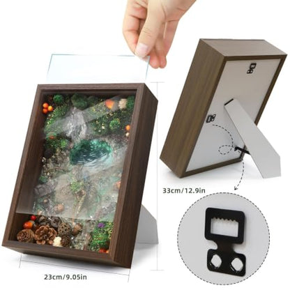 Microland Calming Craft Kits for Adults DIY Zen Forest Landscape Resin Craft Kit Fun Creative Crafting Set for Teens Women Relaxing Adult Activities on Ladies Night Crafty Artist Gift for Mom Birthday