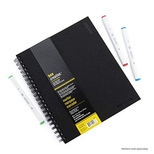 Bee Paper - 8.5"x 11" Bee Creative Marker Drawing Journal - size: 8-1/2-inch X 11-inch, 50 Sheet Art Journal, style: Marker Art Journal