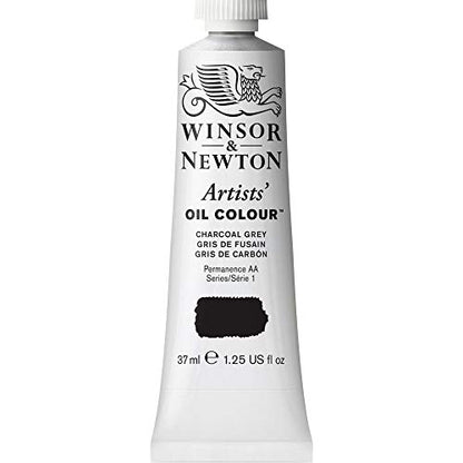 Winsor & Newton Artists' Oil Color, 37ml (1.25 oz) Tube, Charcoal Grey - color: Charcoal Grey, style: 1.25-oz Tube