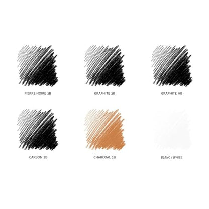 Conté à Paris 6 Count Drawing Pencils Set - style: 6 Count Drawing Pencils Set