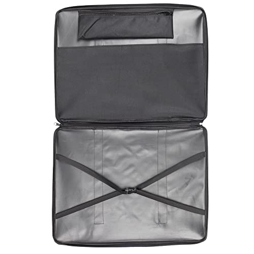 JJRING 37x28 Inch Wire Framed Art Portfolio Case Bag, Black