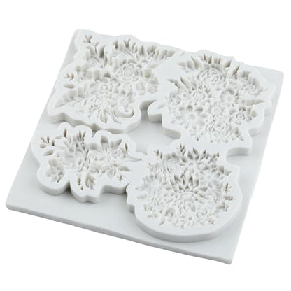 Flower Polymer Clay Mold Daisy Flower Leaves Silicone Molds - color: Style H