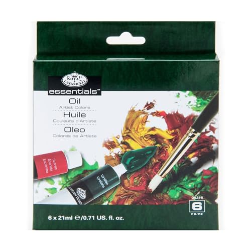 Royal & Langnickel OIL21-6 Oil Color Artist Tube Paint, 21ml, 6-Pack - size: 6 Pack