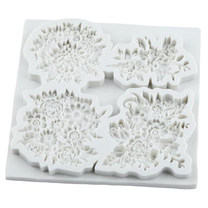 Flower Polymer Clay Mold Daisy Flower Leaves Silicone Molds - color: Style H